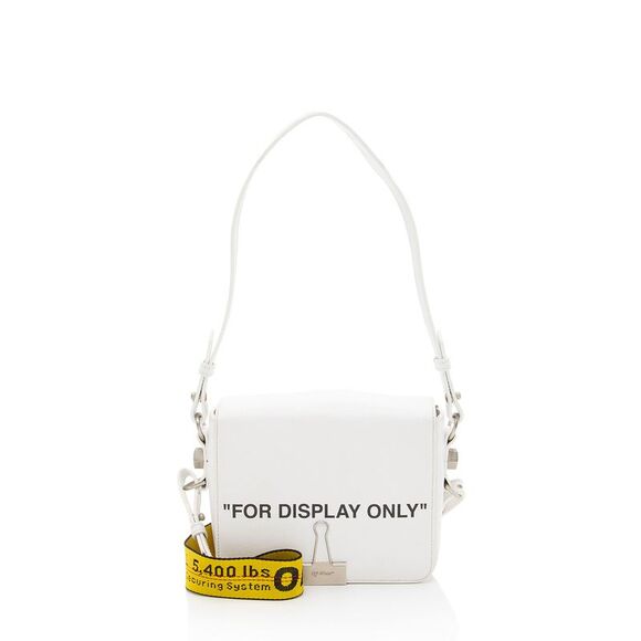Off-White Handbags - Off-White Leather Binder Clip Shoulder Bag